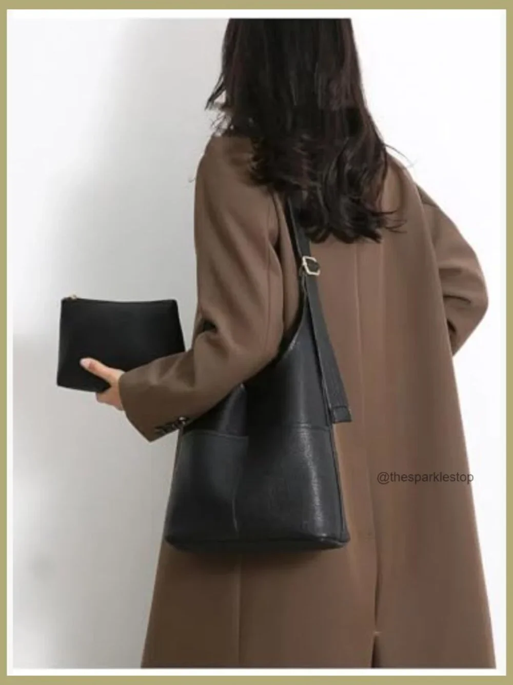 Soft Vegan Leather Slouchy Hobo Bag with Coin Purse, Crossbody Shoulder Tote